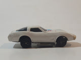 Vintage 1980 Kidco Key Cars Corvette White Plastic Body Die Cast Toy Car Vehicle