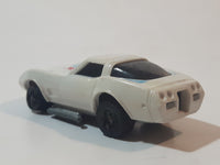 Vintage 1980 Kidco Key Cars Corvette White Plastic Body Die Cast Toy Car Vehicle