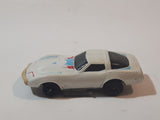 Vintage 1980 Kidco Key Cars Corvette White Plastic Body Die Cast Toy Car Vehicle