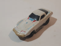 Vintage 1980 Kidco Key Cars Corvette White Plastic Body Die Cast Toy Car Vehicle