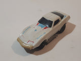 Vintage 1980 Kidco Key Cars Corvette White Plastic Body Die Cast Toy Car Vehicle