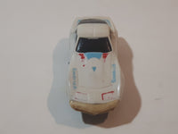 Vintage 1980 Kidco Key Cars Corvette White Plastic Body Die Cast Toy Car Vehicle