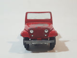 Vintage 1980s Yatming No. 1608 Jeep CJ7 Red Die Cast Toy Car Vehicle