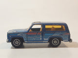 Vintage 1980s Yatming No. 1064 Laser Blazer Blue Die Cast Toy Car Vehicle with Opening Doors