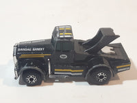 1983 Matchbox Kenworth Semi Truck Bandag Bandit Black Die Cast Toy Car Vehicle Made in Macau