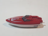 2001 Matchbox Sun Chasers Tower Boat Unit 26 Red and White Die Cast Toy Vehicle