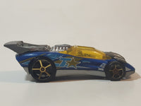 2007 Hot Wheels Track Stars Flathead Fury Blue Die Cast Toy Car Vehicle