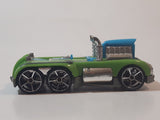 2007 Hot Wheels Wild Things Semi-Psycho Green Die Cast Toy Car Vehicle
