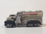 2009 Hot Wheels Fast Gassin Fuel Truck White with Chrome Tank Die Cast Toy Car Vehicle