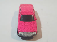 1993 Hot Wheels Mercedes 380 SEL Pink with Red Glitter Die Cast Toy Car Vehicle