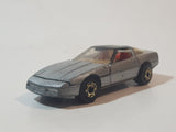 1983 Hot Wheels Hot Ones '80's Corvette Metalflake Silver Die Cast Toy Car Vehicle with Opening Hood Made in Hong Kong