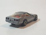 1983 Hot Wheels Hot Ones '80's Corvette Metalflake Silver Die Cast Toy Car Vehicle with Opening Hood Made in Hong Kong