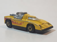 1982 Hot Wheels Cannonade Yellow Die Cast Toy Race Car Vehicle w/ Opening Hood - Hong Kong