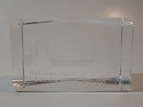 Rare 1997-2005 Chase Field Bank One Ballpark Laser Engraved Glass Paperweight