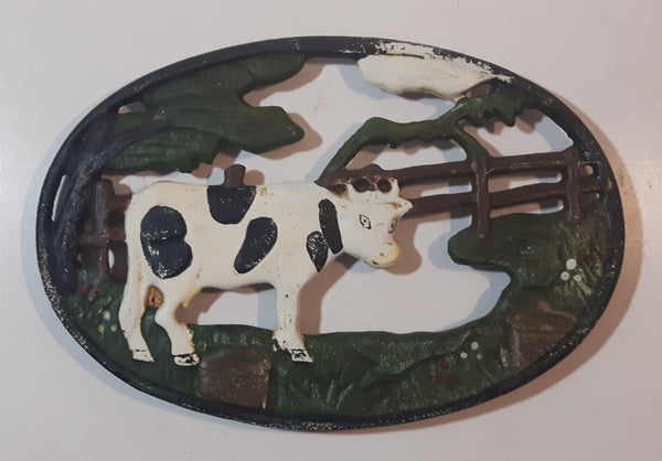 Cow Farm Scene Cast Iron Hot Plate Holder