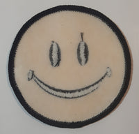 Smiley Face 3" Embroidered Fabric Patch Badge
