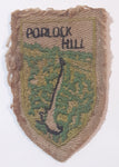 Porlock Hill Embroidered Fabric Patch Badge