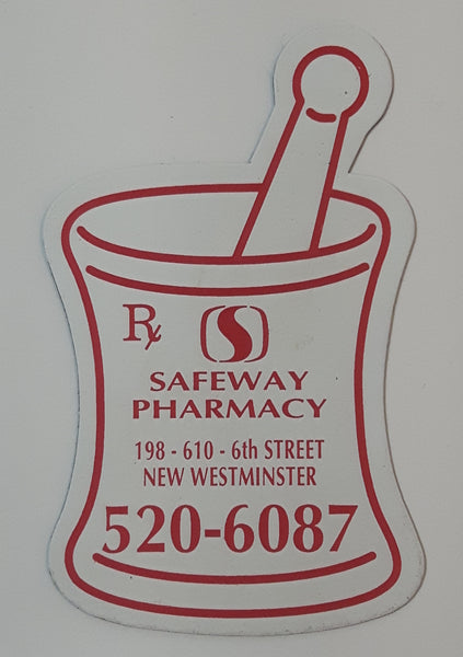Safeway Pharmacy New Westminster BC Thin Rubber Magnet