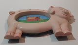 Farm Pig Shaped Picture Frame 3 1/4" x 4 5/8" Resin Fridge Magnet