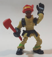 2009 Hasbro Adventure Heroes Fireman Firefighter 3" Tall Toy Action Figure C-2528A