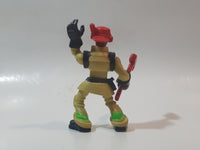2009 Hasbro Adventure Heroes Fireman Firefighter 3" Tall Toy Action Figure C-2528A