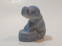 Vintage 1970s Wade England Whimsies Circus Animals Elephant Blue Miniature Figurine