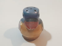 Antique Japan Mid Century Blue and Peach Luster Duck Ceramic Salt or Pepper Shaker (Single)