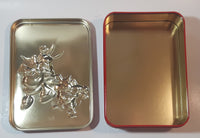1998 Warner Bros. Looney Tunes Bugs Bunny Tweety and Taz Embossed Tin Metal Container