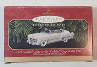 1999 Hallmark Keepsake 1949 Cadillac Coupe de Ville Die Cast Metal Car Christmas Tree Ornament