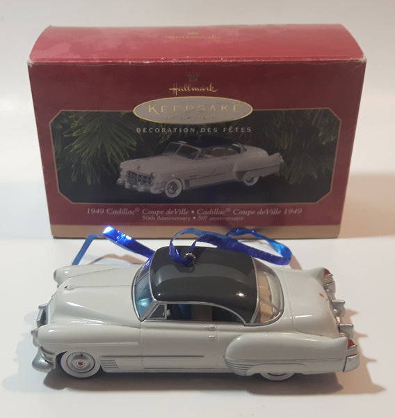 1999 Hallmark Keepsake 1949 Cadillac Coupe de Ville Die Cast Metal Car Christmas Tree Ornament