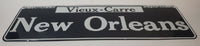 New Orleans Vieux-Carre Embossed Metal Street Sign