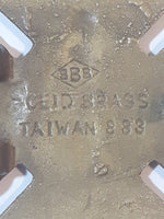 Vintage 1970s BBB FD Fire Department Solid Brass Belt Buckle 883 Taiwan