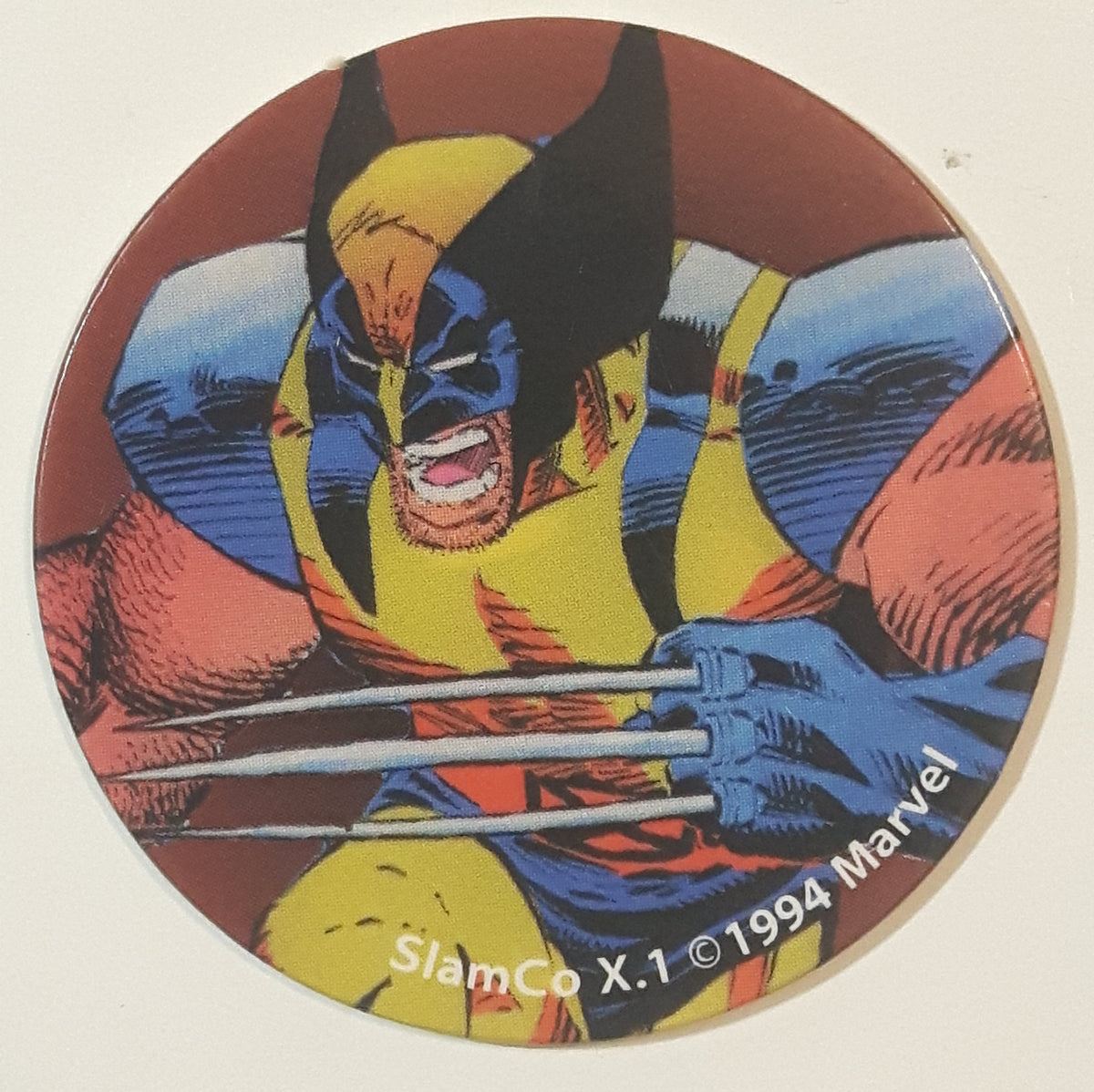 1994 Slam Co. Marvel Comics X-Men Wolverine Pog Cap – Treasure Valley ...