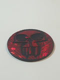 Pog Canada Games Skull Red and Black Plastic Caps Pog Slammer