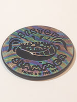 1995 WPF Pog Canada Games Sister Slammer Rainbow and Black Plastic Caps Pog Slammer