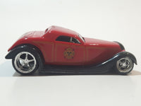 Jada Badge City Heat 1934 Ford Coupe Fire Chief Red Die Cast Toy Car Vehicle