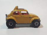 1989 Hot Wheels Auto Magic Baja Bug Volkswagen VW Beetle Metalflake Gold Die Cast Toy Car Vehicle