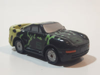 1990 Galoob Micro Machines Porsche 959 #5 Black and Yellow 2 1/2" Long Die Cast Toy Car Vehicle