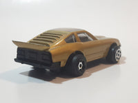 Vintage No. B14 Nissan 280 ZX Shell Gold Pull Back Die Cast Toy Car Vehicle Made in Macau