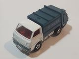 Tomy Tomica No. 10 Mitsubishi Canter Garbage Refuse Truck White and Blue 1:72 Scale Die Cast Toy Car Vehicle Made in Japan