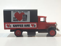 Lledo Days Gone 1934 Mack Canvas Back Truck Kaffee Hag Red and Black Die Cast Toy Car Vehicle