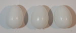 Lot of 3 White Eggs Play Food Toys