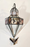 Ted Blaylock Hanging Stained Glass Suncatcher Prism with Bald Eagle