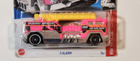2022 Hot Wheels HW Rescue 5 Alarm Fire Truck Pink Die Cast Toy Car Vehicle New in Package