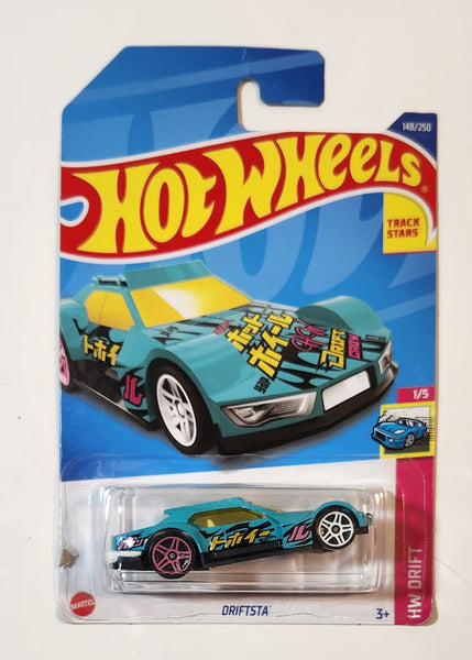 2022 Hot Wheels HW Drift Driftsta Teal Green Die Cast Toy Car Vehicle New in Package