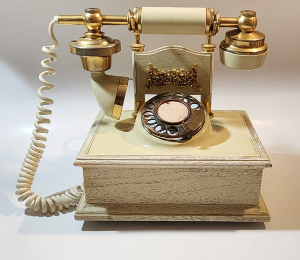 Vintage Nautical Brass Rotary Phone Old Fashioned Telephone French  Victorian