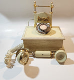 Vintage BC Tel French Victorian Style Cherubs Wood Based Rotary Telephone