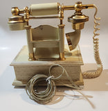 Vintage BC Tel French Victorian Style Cherubs Wood Based Rotary Telephone