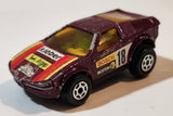 Majorette Motor Bosch Kleber AGIP Bilstein #18 Dark Purple Die Cast Toy Car Vehicle