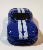 2019 Maisto Fresh Metal 1996 Dodge Viper GTS Blue with White Stripes Die Cast Toy Car Vehicle